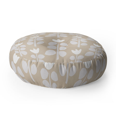 Mirimo Blooming Spring Beige Floor Pillow Round