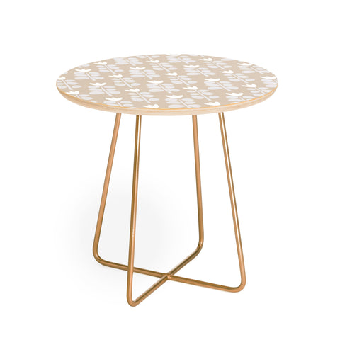 Mirimo Blooming Spring Beige Round Side Table