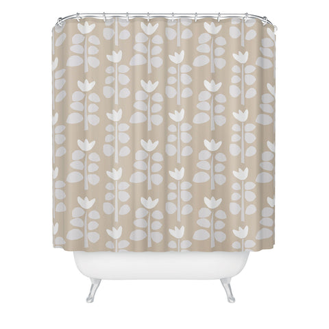 Mirimo Blooming Spring Beige Shower Curtain
