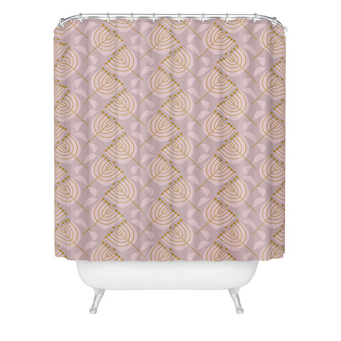 Mirimo Blooms Cotton Candy Shower Curtain