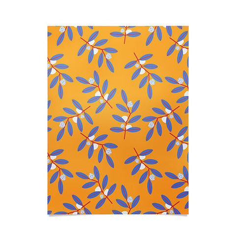 Mirimo Blue Branches Poster
