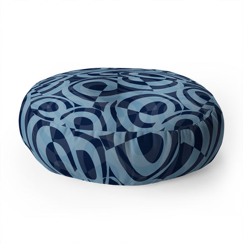 Mirimo Blue Pop Floor Pillow Round