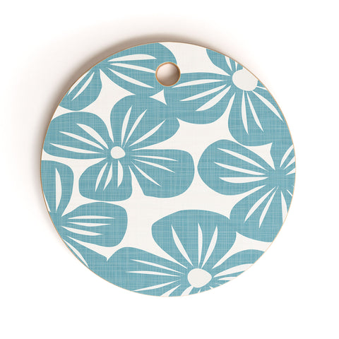 Mirimo Bluette Giant Blooms Cutting Board Round