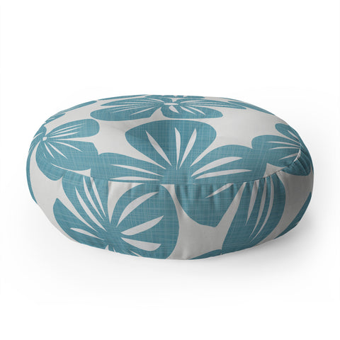 Mirimo Bluette Giant Blooms Floor Pillow Round
