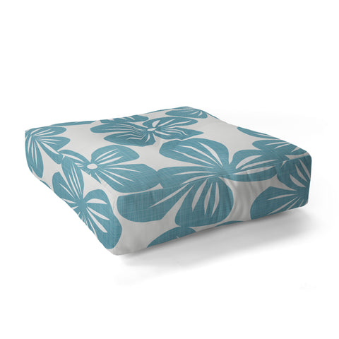 Mirimo Bluette Giant Blooms Floor Pillow Square