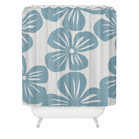 Mirimo Bluette Giant Blooms Shower Curtain