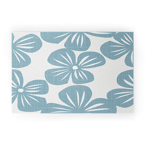 Mirimo Bluette Giant Blooms Welcome Mat