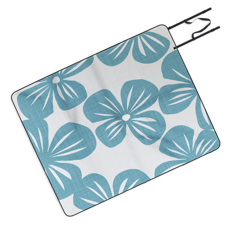 Mirimo Bluette Giant Blooms Picnic Blanket