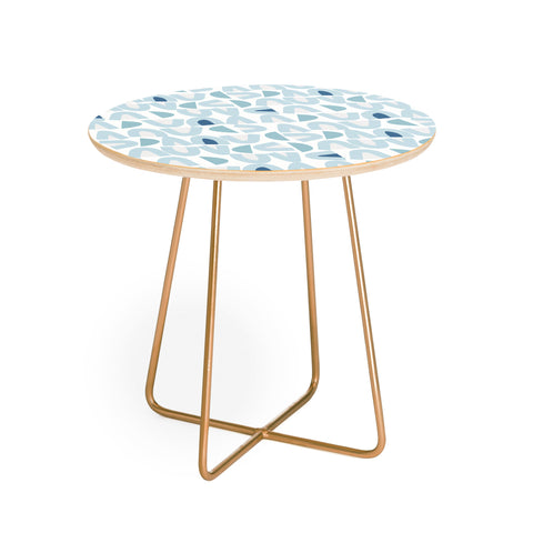 Mirimo Bowy Blue Pattern Round Side Table