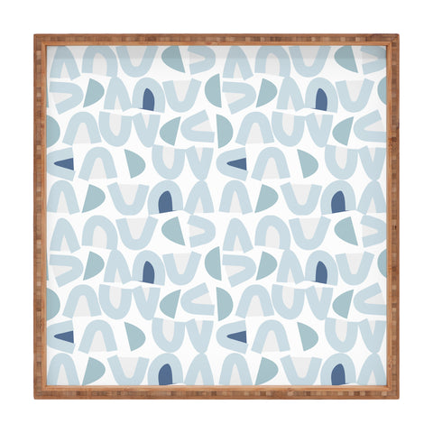 Mirimo Bowy Blue Pattern Square Tray