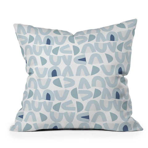 Mirimo Bowy Blue Pattern Throw Pillow