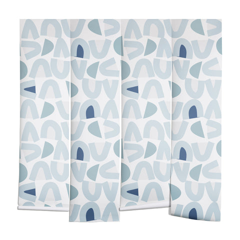 Mirimo Bowy Blue Pattern Wall Mural