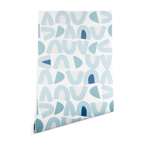 Mirimo Bowy Blue Pattern Wallpaper