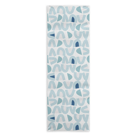 Mirimo Bowy Blue Pattern Yoga Towel