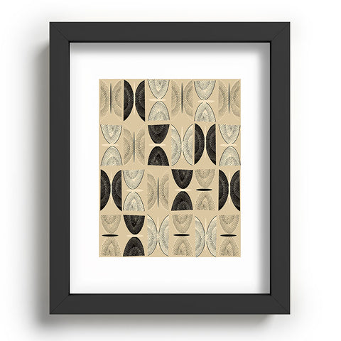 Mirimo Butterflies Abstract Beige Recessed Framing Rectangle