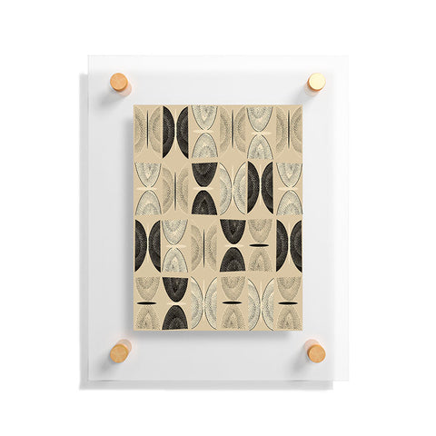 Mirimo Butterflies Abstract Beige Floating Acrylic Print