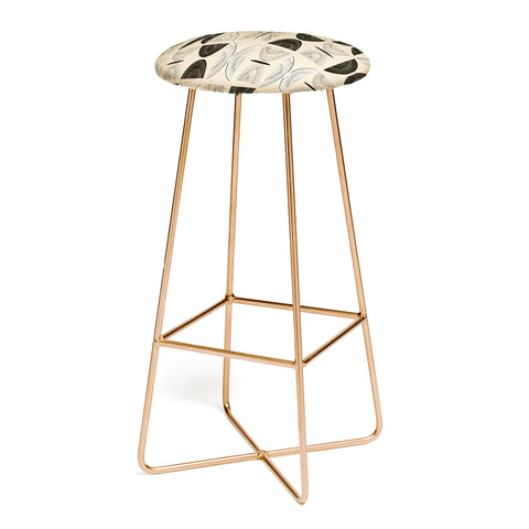 Mirimo Butterflies Abstract Beige Bar Stool