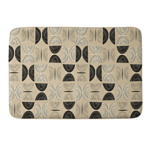 Mirimo Butterflies Abstract Beige Memory Foam Bath Mat