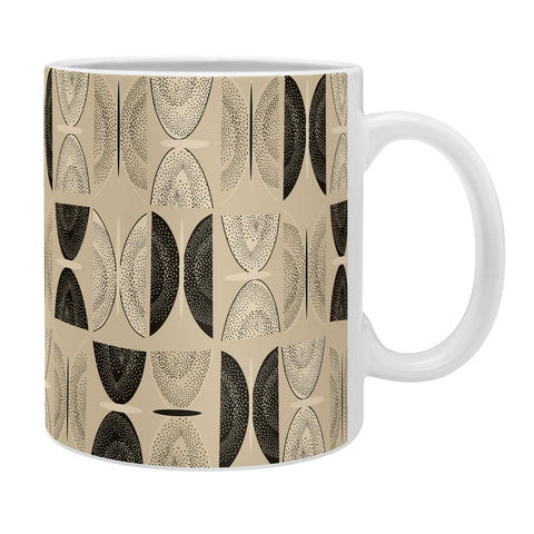 Mirimo Butterflies Abstract Beige Coffee Mug