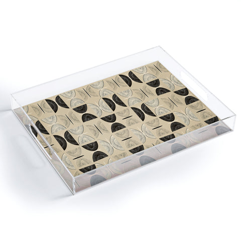 Mirimo Butterflies Abstract Beige Acrylic Tray