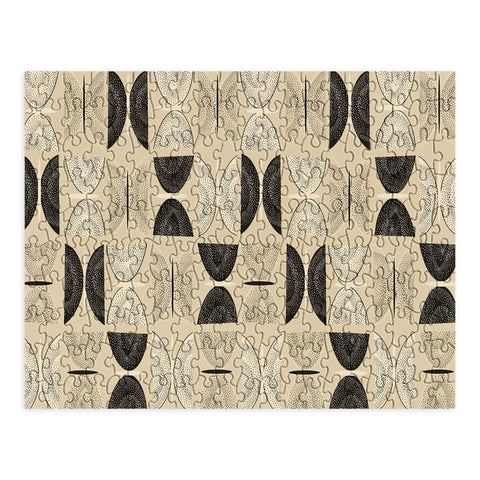 Mirimo Butterflies Abstract Beige Puzzle