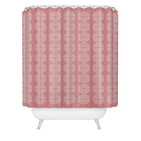 Mirimo Circles Rose Shower Curtain