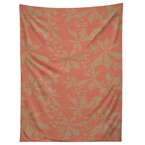 Mirimo Climbing Vines Coral Tapestry