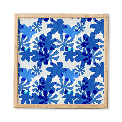 Mirimo Cobalt Blooms Framed Wall Art