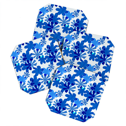 Mirimo Cobalt Blooms Coaster Set