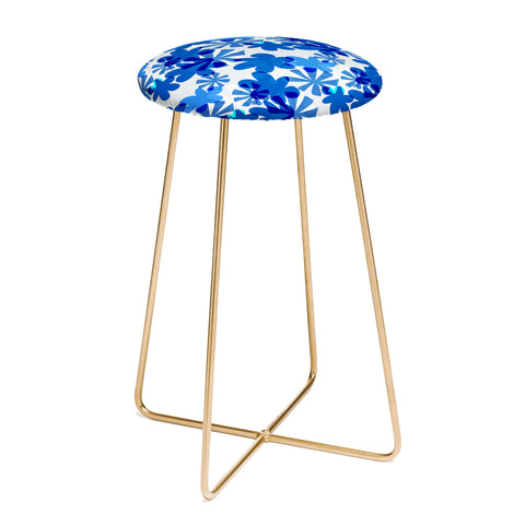 Mirimo Cobalt Blooms Counter Stool