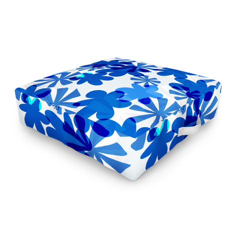 Mirimo Cobalt Blooms Outdoor Floor Cushion