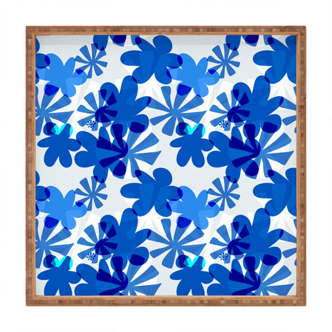 Mirimo Cobalt Blooms Square Tray
