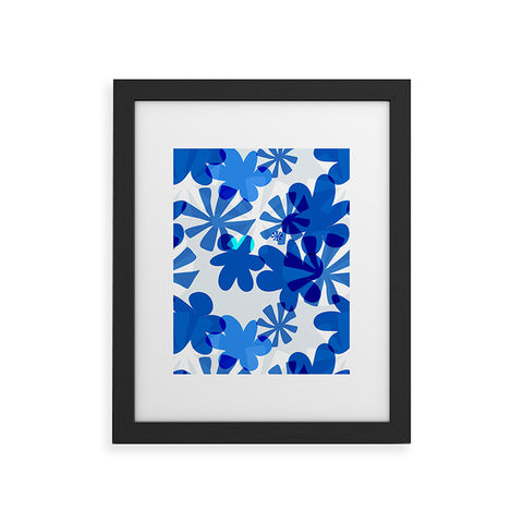 Mirimo Cobalt Blooms Framed Art Print