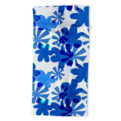 Mirimo Cobalt Blooms Beach Towel