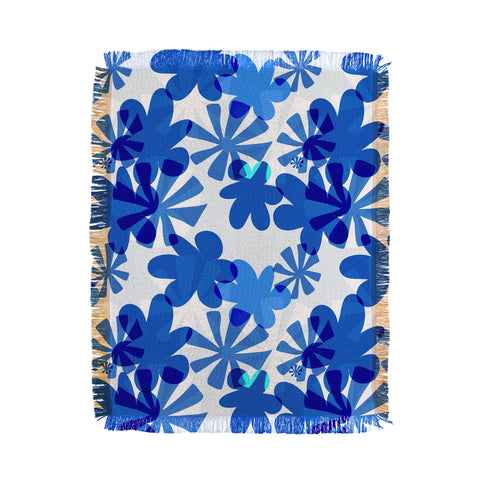 Mirimo Cobalt Blooms Throw Blanket