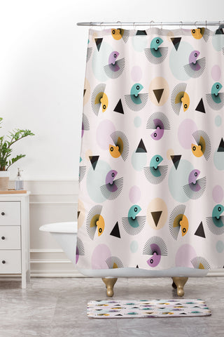 Mirimo Colibri Shower Curtain And Mat