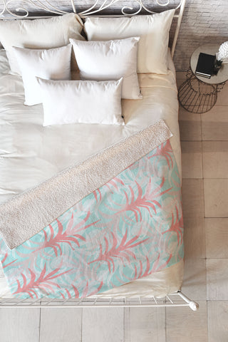 Mirimo Coral Forest Fleece Throw Blanket
