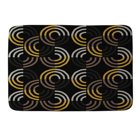Mirimo Dance on Black Memory Foam Bath Mat