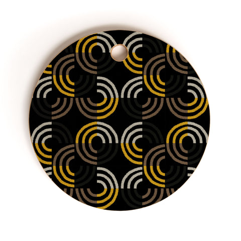 Mirimo Dance on Black Cutting Board Round