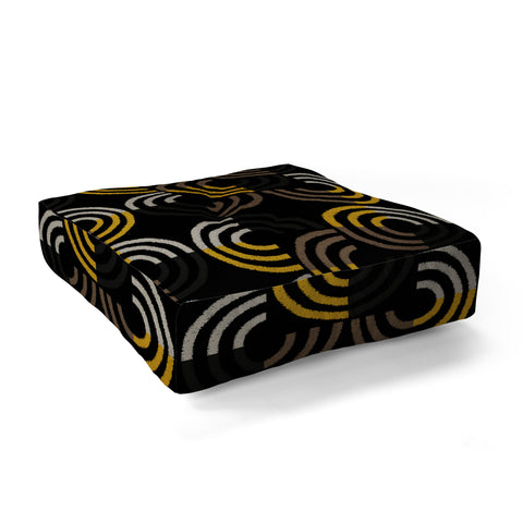 Mirimo Dance on Black Floor Pillow Square