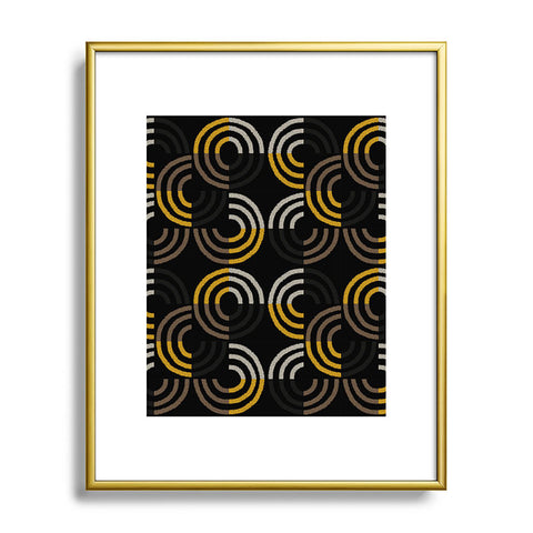 Mirimo Dance on Black Metal Framed Art Print