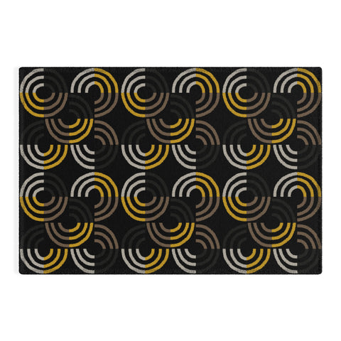 Mirimo Dance on Black Outdoor Rug