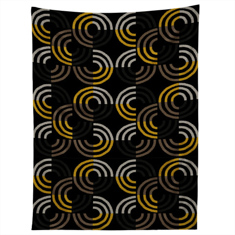 Mirimo Dance on Black Tapestry