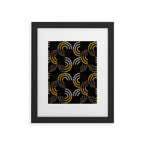 Mirimo Dance on Black Framed Art Print