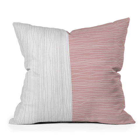 Mirimo Duette Rose Throw Pillow