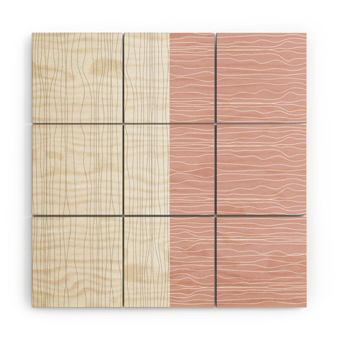 Mirimo Duette Rose Wood Wall Mural