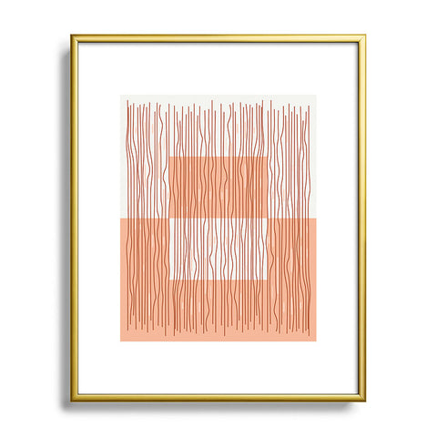 Mirimo Earthy Lines Metal Framed Art Print