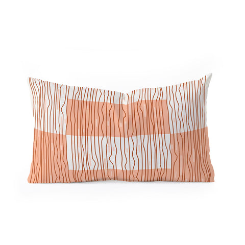 Mirimo Earthy Lines Oblong Throw Pillow