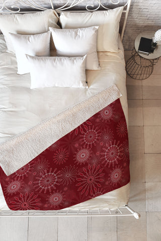 Mirimo Festivity Red Fleece Throw Blanket