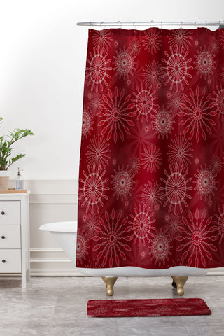 Mirimo Festivity Red Shower Curtain And Mat